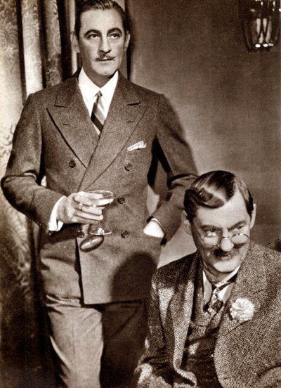 John 1882-1942 and Lionel 1878-1954 Barrymore, American stage and screen actors by Unbekannt
