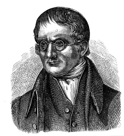 John Dalton, İngiliz kimyager, 1881 by Unbekannt
