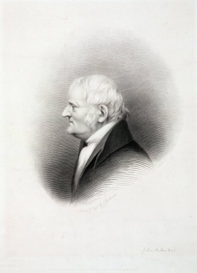 John Dalton, İngiliz kimyager, 19. yüzyılın başlarında by Unbekannt
