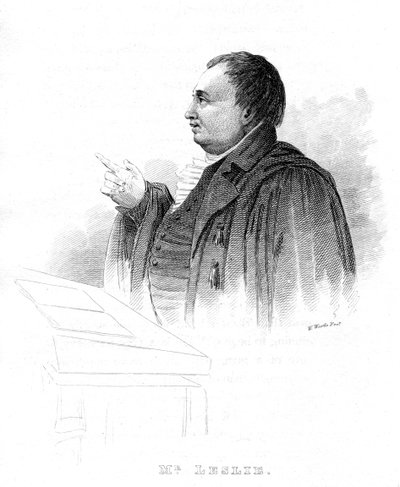 John Leslie 1766-1832, İskoç doğa filozofu ve fizikçi, ders verme, 19. yüzyıl by Unbekannt