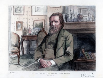 John Ruskin 1819-1900, İngiliz eleştirmen, yazar, şair ve sanatçı, 1886 by Unbekannt