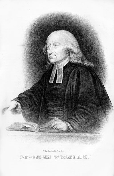 John Wesley, İngiliz bakan, 1854 by Unbekannt