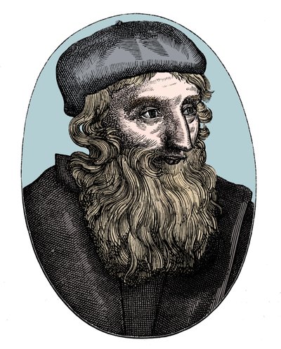 John Wycliffe, 14. yüzyıl İngiliz dini reformcusu, 16. yüzyıl by Unbekannt