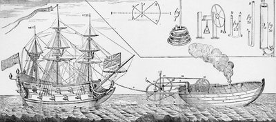Jonathan Hullss Buharlı Römorkör, 1736, 1904 by Unbekannt