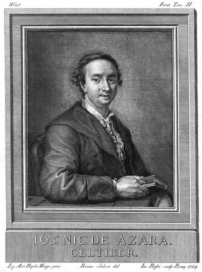 Jose Nicolas de Azara 1731-1804, İspanyol diplomat ve sanat ve edebiyat hamisi, 1784 by Unbekannt