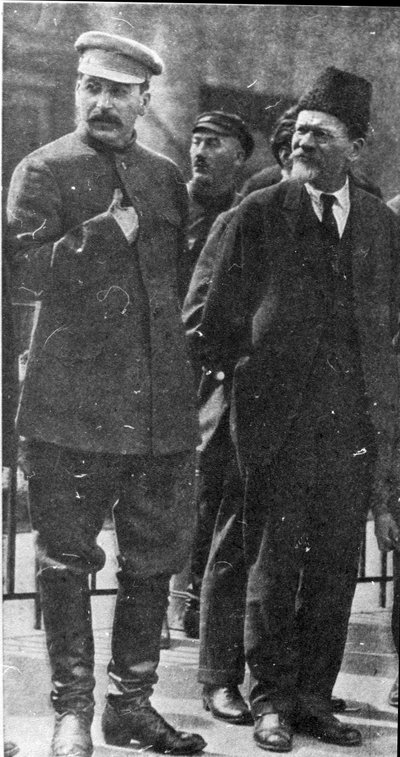 Josef Stalin ve Mikhail Kalinin, Sovyet liderleri, 1930