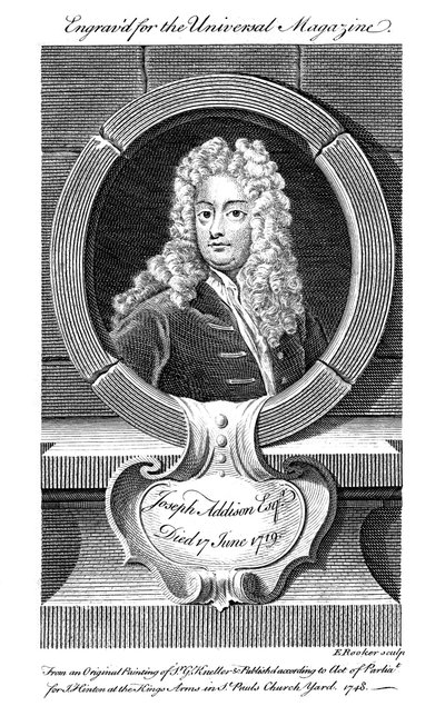 Joseph Addison, İngiliz politikacı ve yazar, 19. yy by Unbekannt