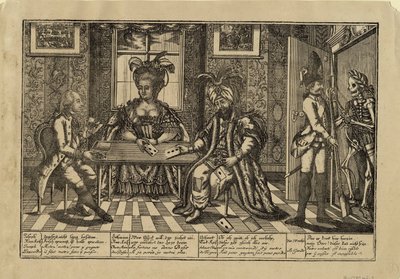 Joseph II, Catherine the Great ve Sultan Abdul Hamid I iskambil kağıtları, c. 1780 by Unbekannt