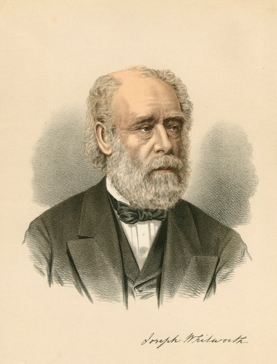 Joseph Whitworth, İngiliz mühendis ve mucit, c1880 by Unbekannt