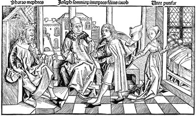 Joseph, Firavunların rüyasını yorumluyor, 1493 by Unbekannt