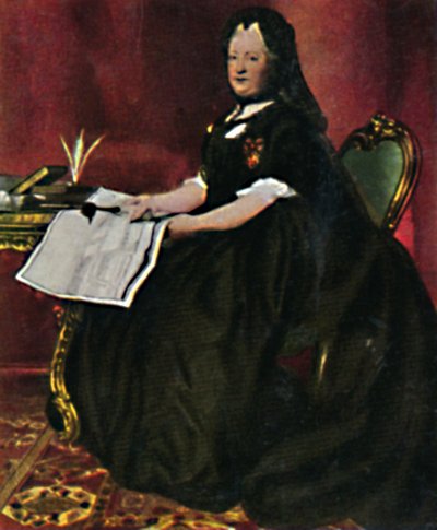 İmparatoriçe Maria Therestia 1717-1780. - Maron'un 1934 tarihli tablosu. by Unbekannt