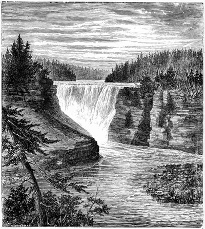 Kakabeka Şelalesi, Ontario, Kanada, 1877 by Unbekannt