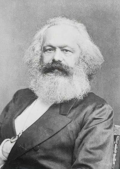 Karl Marx. 1880 civarında by Unbekannt