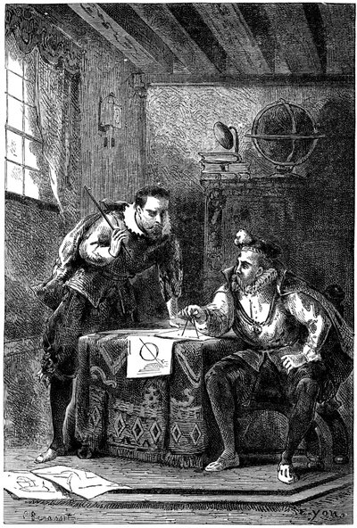 Kepler ve Brahe birlikte çalışıyor c1600, c1870 by Unbekannt