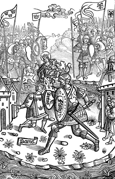 Kral Arthur bir devle savaşıyor, 1514 by Unbekannt