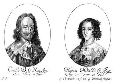 Kral I. Charles 1600-1649 ve Kraliçe Henrietta Maria 1609-1669 by Unbekannt