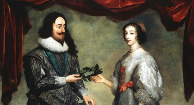 Kral I. Charles 1600-1649 ve Kraliçe Henrietta Maria 1609-1669 by Unbekannt