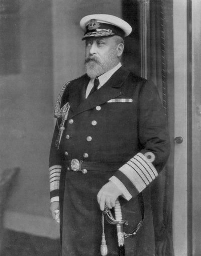 Kral Edward VII, bir Yatçı olarak, 1910 by Unbekannt