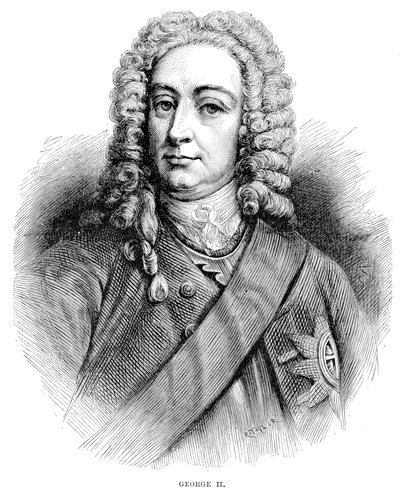 Kral II. George 1683-1760 Büyük Britanya ve İrlanda Kralı ve 1727