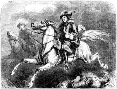 Kral George II, Dettingen savaşında, 1743 by Unbekannt