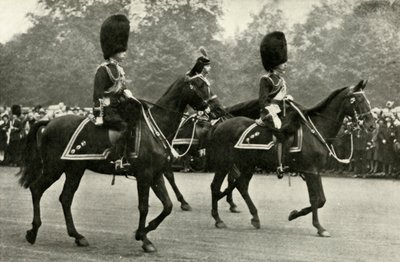 Kral George, Geç Kral George V ve Galler Prensi ile Binme, 1928., 1937. by Unbekannt