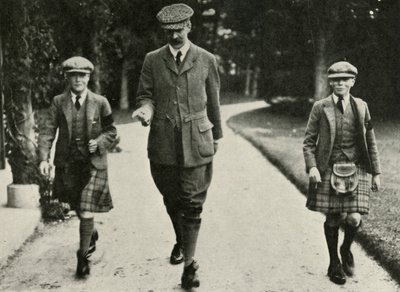Kral George VI ve Eski Kral Edward VIII, Bay Hansel ile Öğretmenleri, 1911, 1937. by Unbekannt