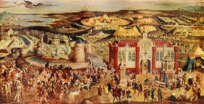 Kral Henry VIII. Toplantı...Francis...Field of the Cloth of Gold, 1520, c1930. by Unbekannt