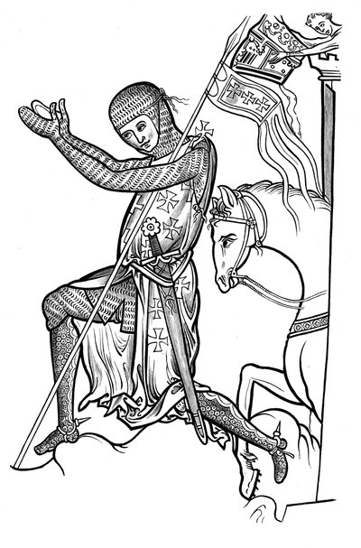 Zırhlı şövalye, 13. yüzyılın sonu, 1892 by Unbekannt