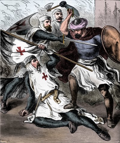 Savaş Alanında Tapınak Şövalyeleri, c1910 by Unbekannt