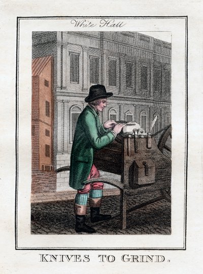 Bıçaklar Grind, Whitehall, Londra, 1805 by Unbekannt