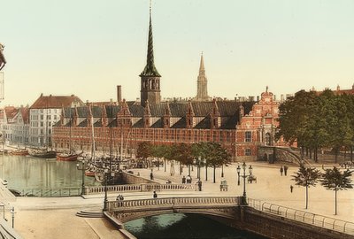 Kopenhag. Borsa. 1900 civarı. Fotoğraf Photoglob / Zürih by Unbekannt