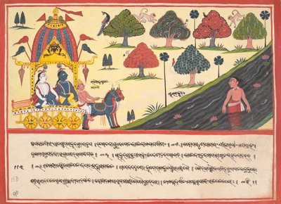 Nehir kenarında Krishna ve Balarama: Dağınık Bhagavata Purana