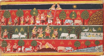 Krishna ve gopiler, c1720 by Unbekannt