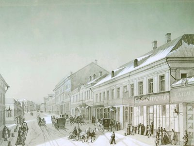 Kuznetsky Most, Moskova, Rusya, 1840