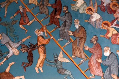 Kykkos Manastırı, Kıbrıs. İyiler sağda ve kötüler solda olan İlahi Yükseliş Merdiveni, 20150510, Pedoulas, Kıbrıs by Unbekannt