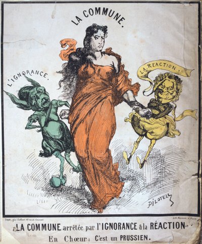 Cehalet ve Tepki tarafından tutuklanan Komün, 1871 by Unbekannt