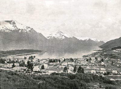Wakatipu Gölü ve dağlar, Queenstown, Yeni Zelanda, 1895. by Unbekannt
