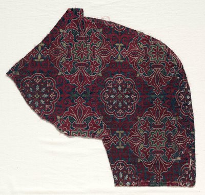 Yapraklı madalyonlu Lampas parçası, 1300-1499. by Unbekannt