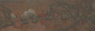 Woodland Ortamında Figürün Manzara Resmi. by Unbekannt