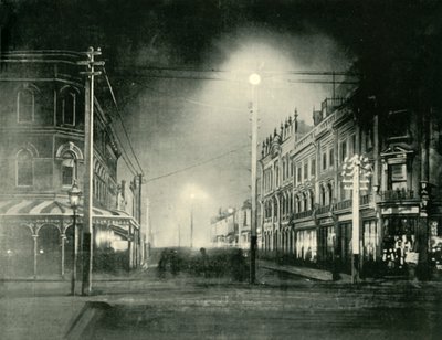 Launceston Gece Brisbane Caddesi, 1901. by Unbekannt