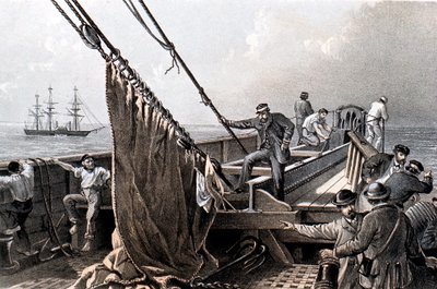 Transatlantik telgraf kablosunun döşenmesi, 1865 1866 by Unbekannt