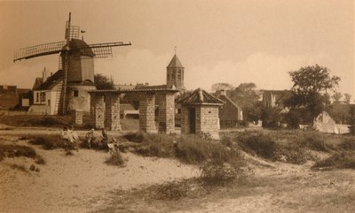 Eski Yel Değirmeni ve Kilise, Eski Yel Değirmeni ve Kilise, c1900. by Unbekannt
