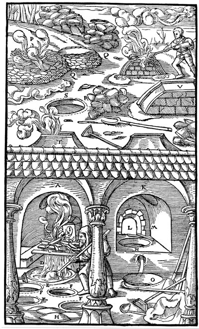 Kurşun eritme, 1556 by Unbekannt