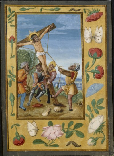 Saatler Kitabından Bir Yaprak: Haçın Yükselişi, c. 1510-1520. by Unbekannt