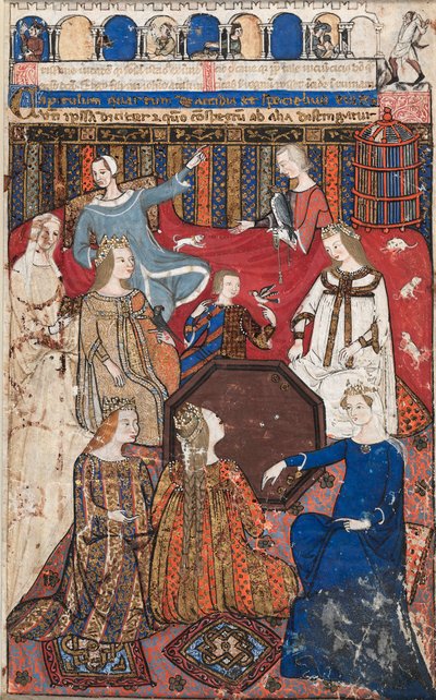 Ahlaksızlıklar Üzerine Bir Cocharelli İncelemesinden Yaprak: Accidia ve Mahkemesi, c. 1330-40. by Unbekannt