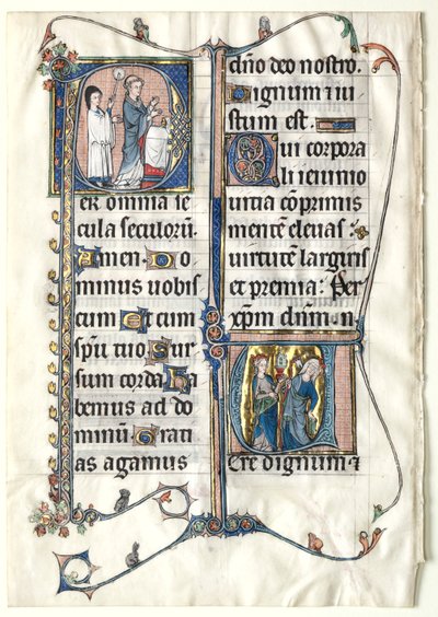 İki Tarihlendirilmiş Baş Harfli Bir Missal