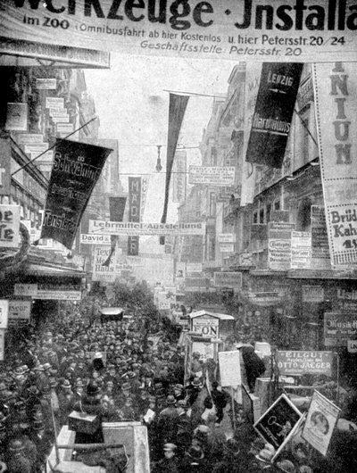 Leipzig büyük reklam geçit töreni, Leipzig, Almanya, 1922 by Unbekannt