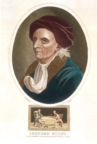 Leonhard Euler 1707-1783, İsviçreli matematikçi, 1801 by Unbekannt