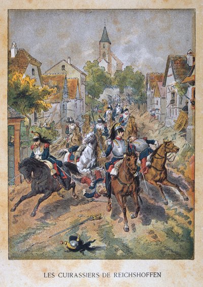 Les Cuirassiers de Reichshoffen, 6 Ağustos 1870, Fransa-Prusya Savaşı, 1870-1871 by Unbekannt