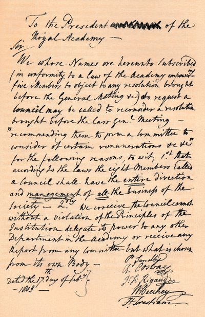 Kraliyet Akademisi Başkanı Benjamin West
